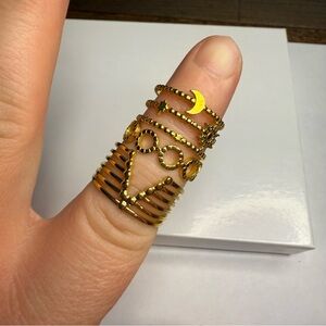 🧩3 for $30 Gold Stacking Ring Set